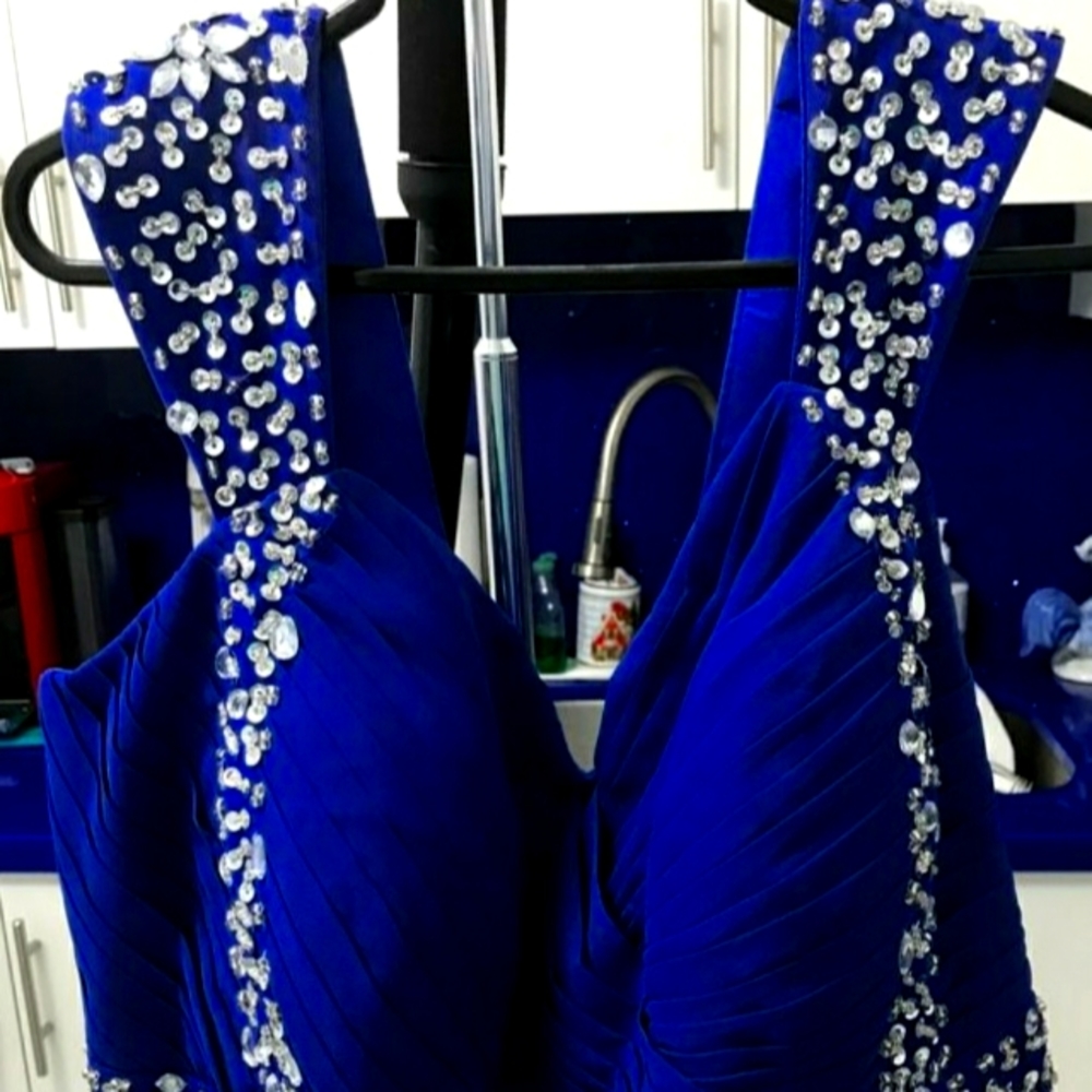 Elegant Royal Blue Dress Size 20